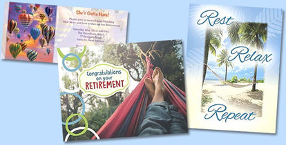 Retirement Greeting Cards, Announcements, and Party Invitations