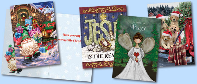 Image Arts Home for the Holidays Boxed Christmas Cards Assortment