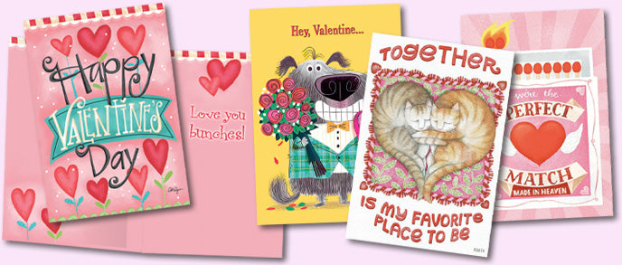 Charming and Cheery Assorted Valentine's Day Cards, Pack of 8
