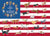 Dog-Themed US Flag Magnet