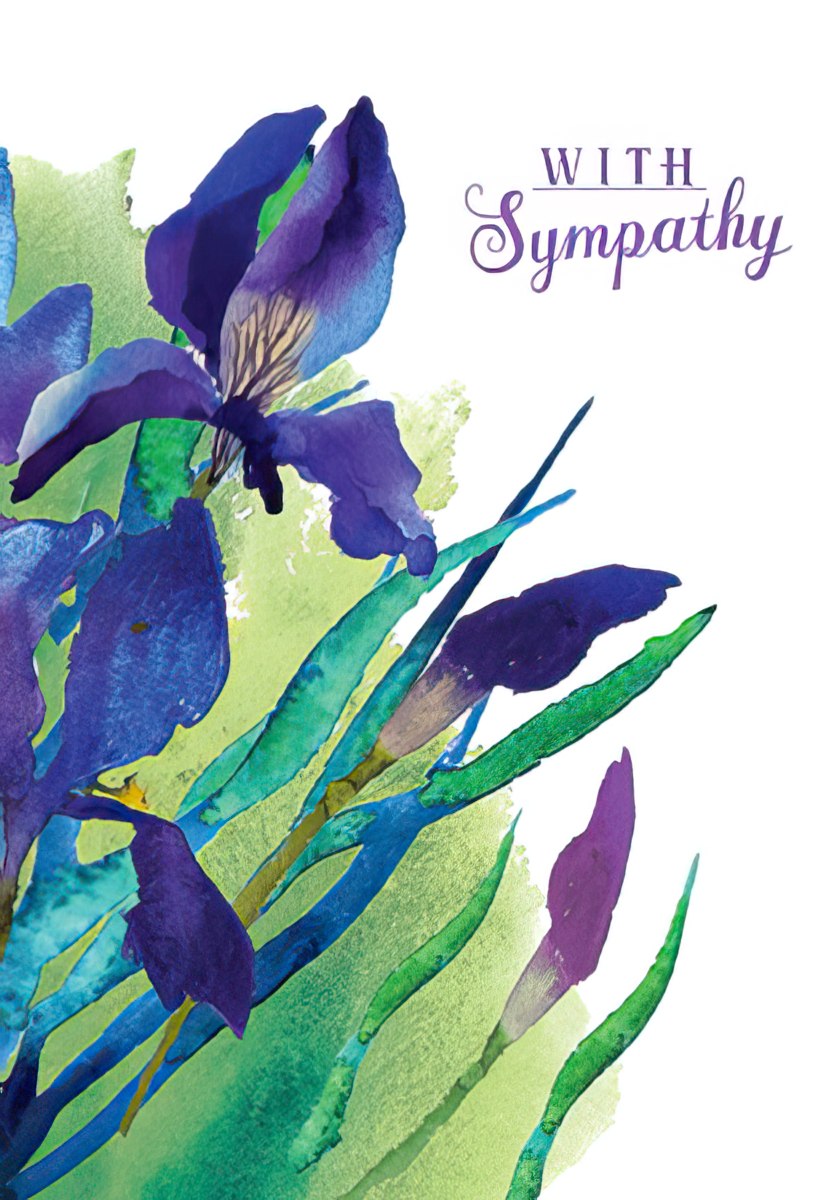 WITH Sympathy Sharing in Your Sorrow Card