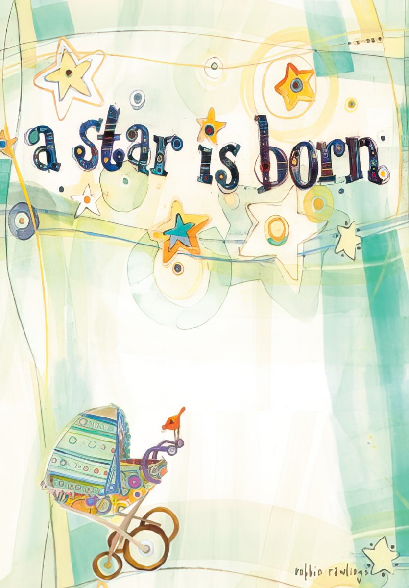 A star is born New Baby Card