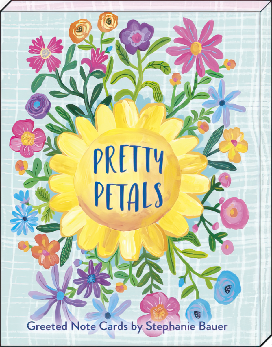 Pretty Petals Greeted Note Cards by Stephanie Bauer