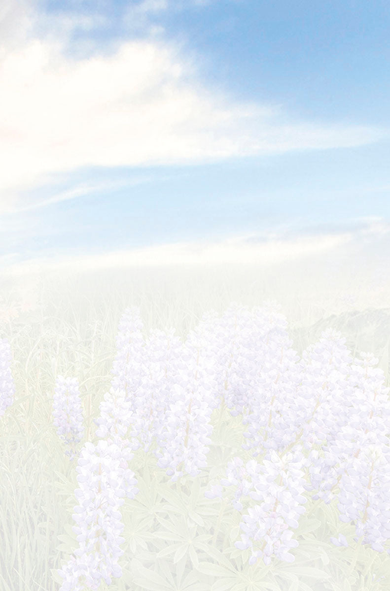 Blank inside of a thank you card with a faint floral background, providing space for a personalized message.