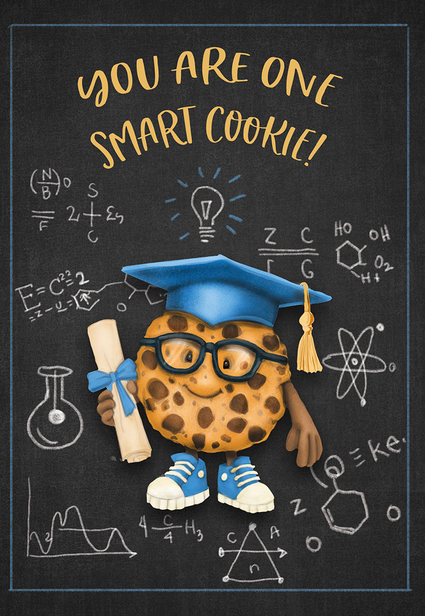 Smart Cookie Congrats - Cute Graduation Greeting Card Smart Cookie Congrats - Cute Graduation Greeting Card