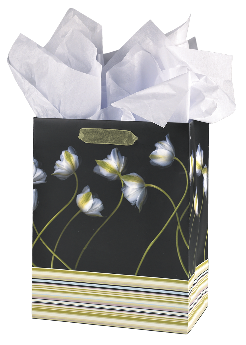 White Tulip Gift Bag Set - Medium
