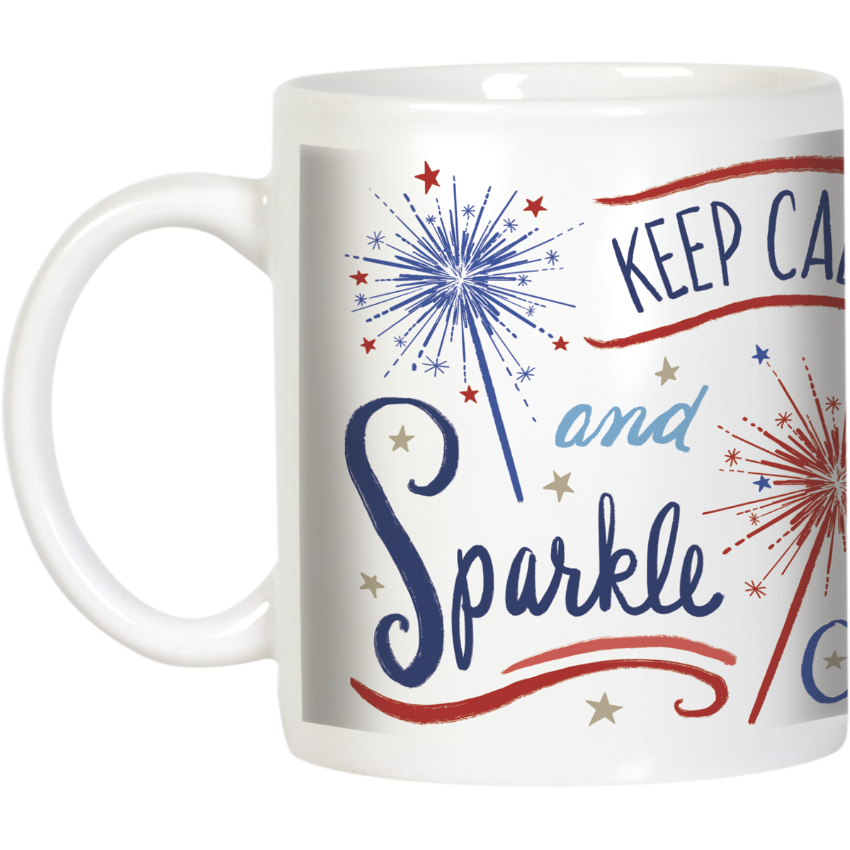 Keep Calm and Sparkle On Ceramic Mug