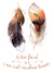 Pair of Native American Feathers Friendship Card