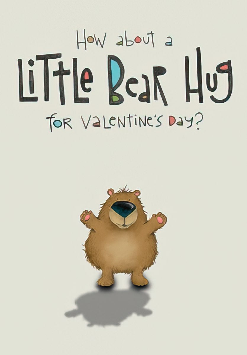 How About a Little Bear Hug? Valentine's Day Card