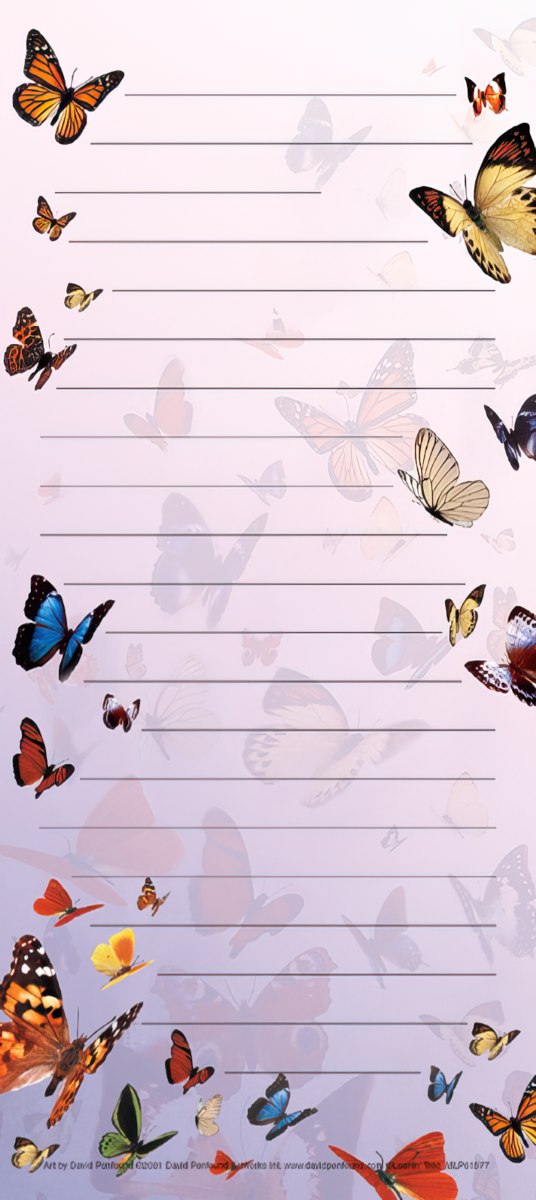 Butterfly Magnetic List Pad