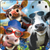 three funny cows wearing different types of sunglasses