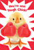 YELLOW CHICK WEARING BOXING GLOVES