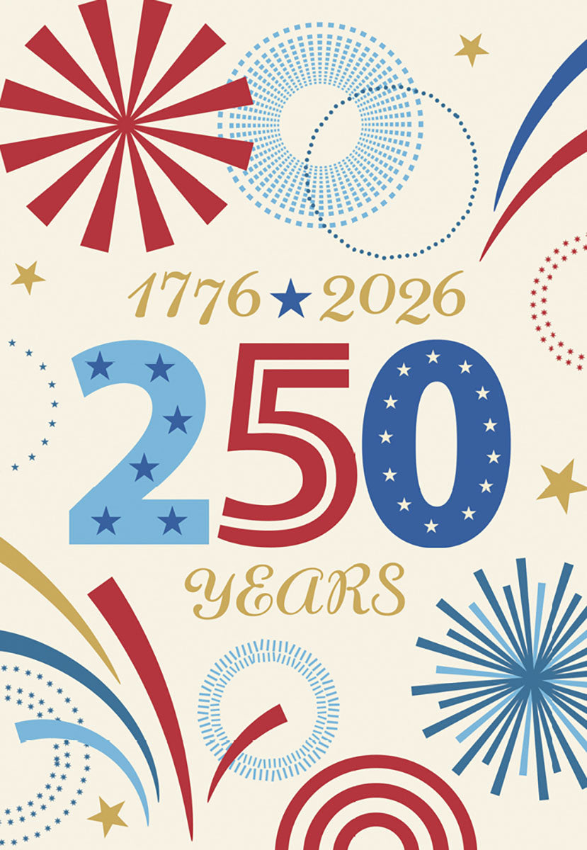 1776-2026 Red White & Blue Fireworks America 250Magnet