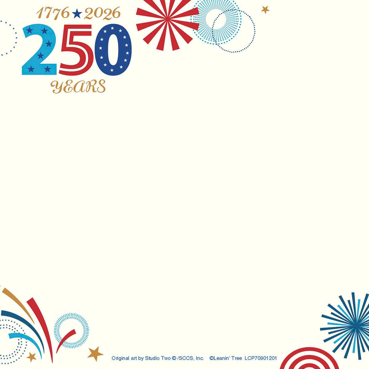 1776-2026 America 250 Chunky Note Pad