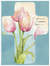 Tulip image in a cross Sympathy Card