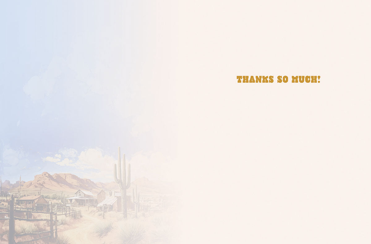 You're As Good As Gold Thank You Card