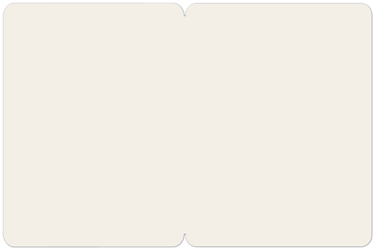 Inside of a Get Well Soon greeting card, blank and cream-colored, providing space for a personalized, heartfelt message.