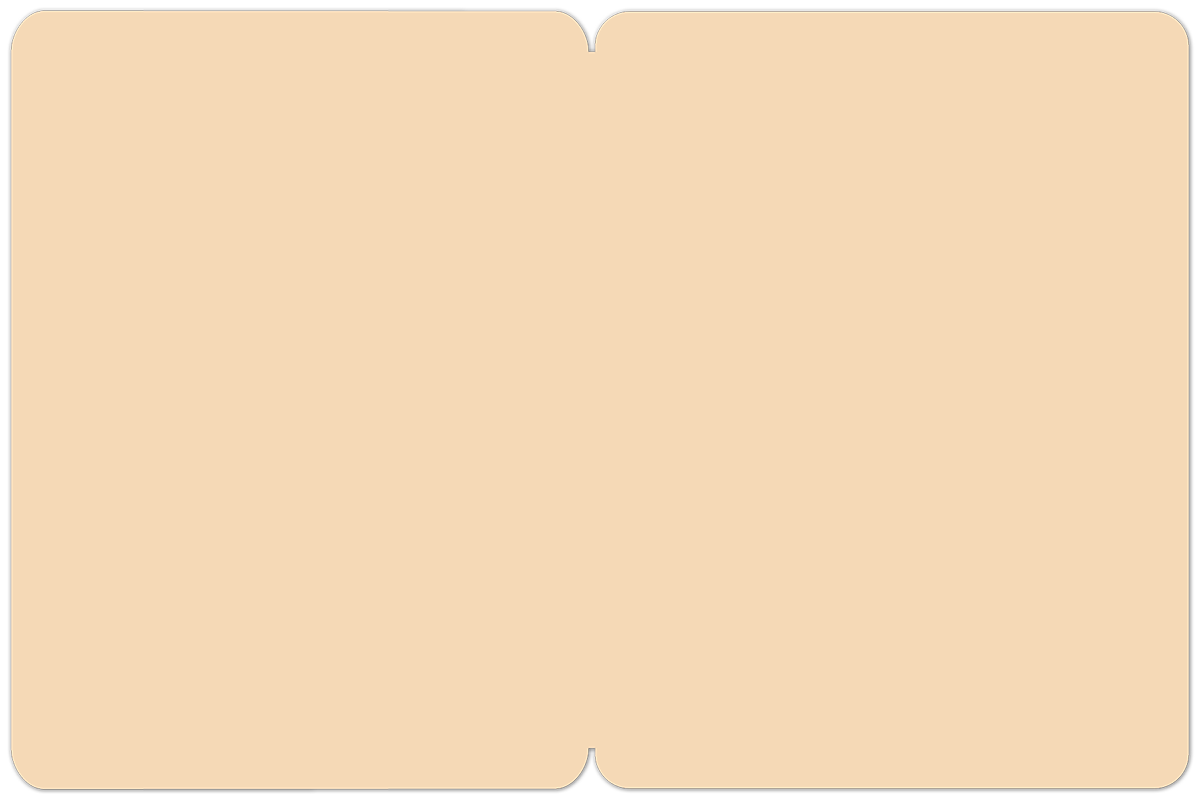 Inside view of the 'Hello Pumpkin' greeting card, showing the blank light tan interior, perfect for a personalized message.