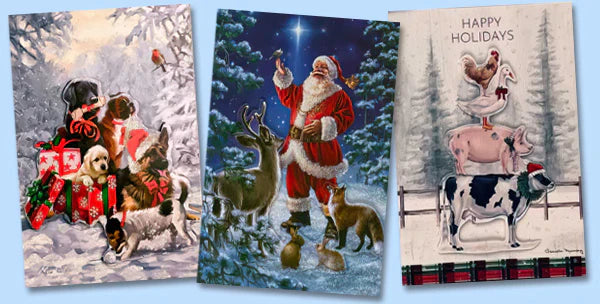 Boxed Christmas 3D Note Card Sets