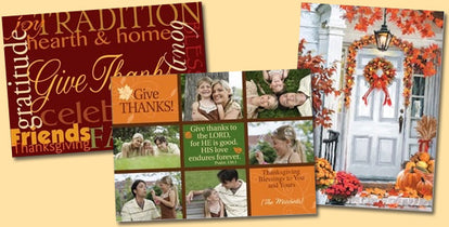 Custom and Photo Thanksgiving Cards