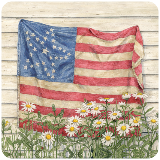 Flag and Daisies