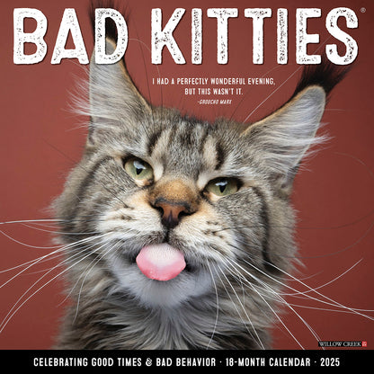 Bad Kitties 2025 Wall Calendar