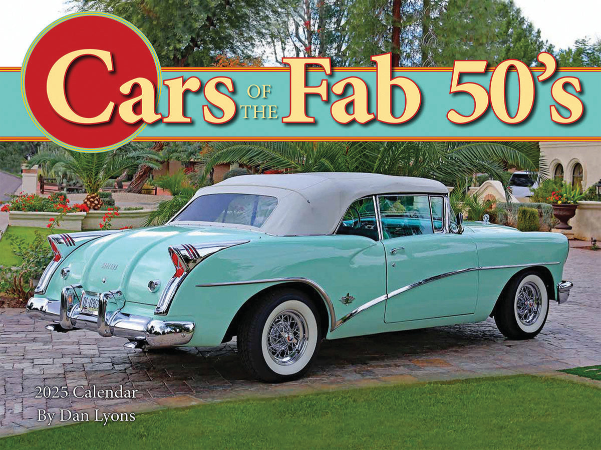 Cars of the Fab 50's 2025 Wall Calendar