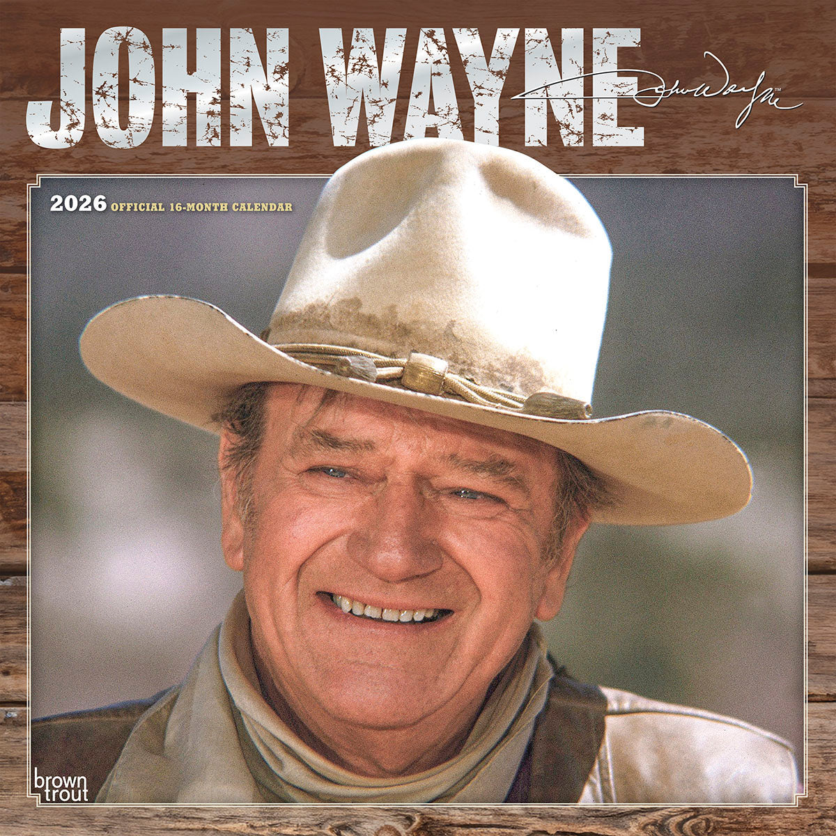 John Wayne 2026 Foil Cover Calendar Leanin Tree John wayne 2026 foil cover calendar leanin tree