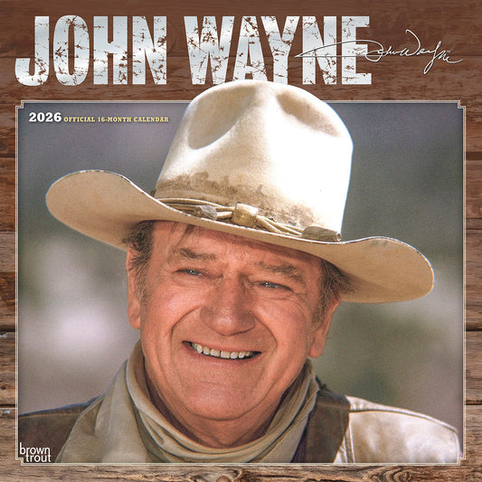 John Wayne 2026 Foil Cover Calendar