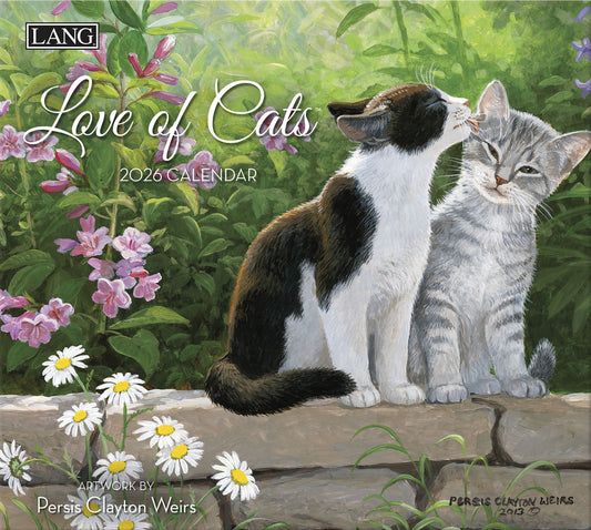 Love of Cats 2026 Wall Calendar
