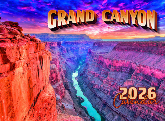 Grand Canyon Spiral Bound 2026 Wall Calendar