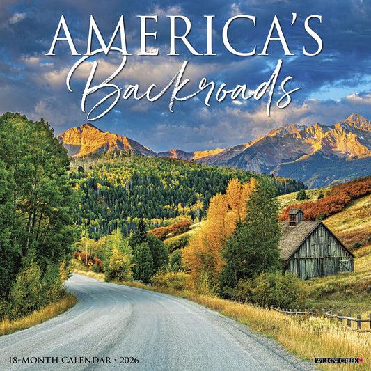 America's Backroads 2026 Wall Calendar
