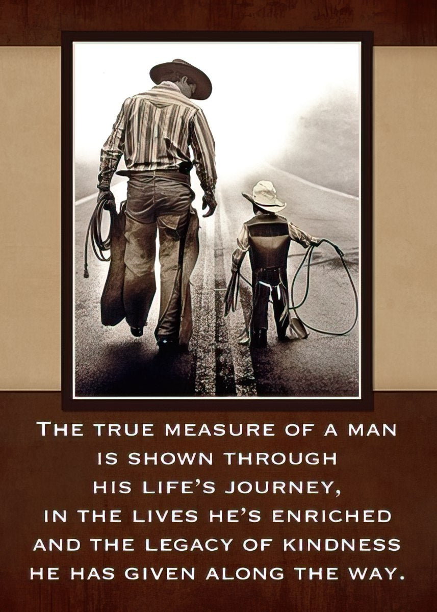 The true measure of a man...