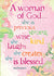 Pink background with 'A woman of God' copy