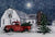 Red Farm Truck with tree - Boxed Christmas 3D Note Cards