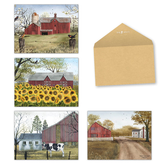 Country Charm Note Cards by Billy Jacobs