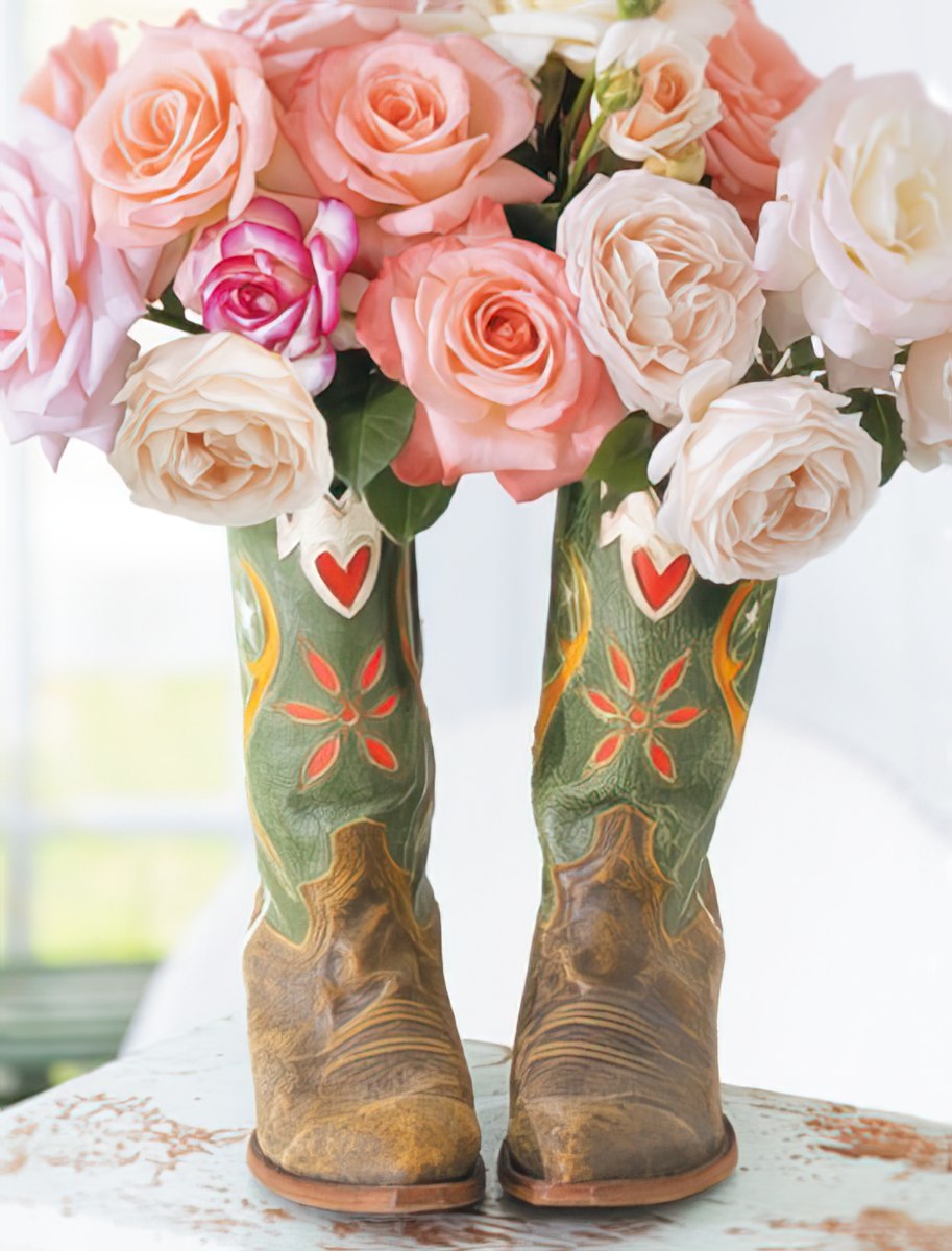 Cowgirl Boots and Roses