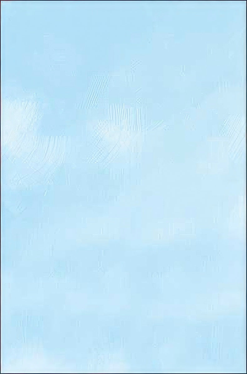 Blank light blue background, representing the clear sky on a greeting card or product packaging, suitable for a serene and simple design.