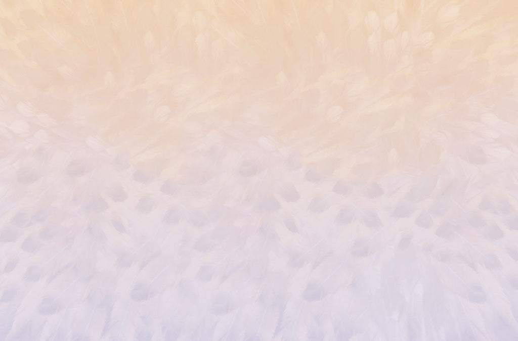 Soft pastel feather texture background, perfect for a subtle and elegant greeting card design, ready for personalized messages.