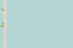 SEO-optimized alt text: Close-up of a plain light blue background with a partial birch tree trunk and green leaves on the left, offering a clean and minimalist design ideal for the interior of a greeting card or a serene backdrop for text.