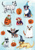 Various dogs in Halloween Costumes Card
