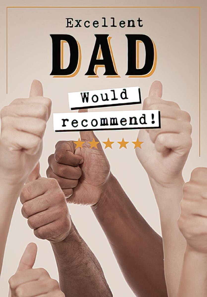 Lots of Thumbs Up Father's Day Card