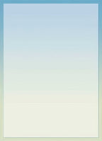 Smooth gradient background in soft blue and white, framed by a subtle textured border, providing a clean canvas for a custom message inside a greeting card.