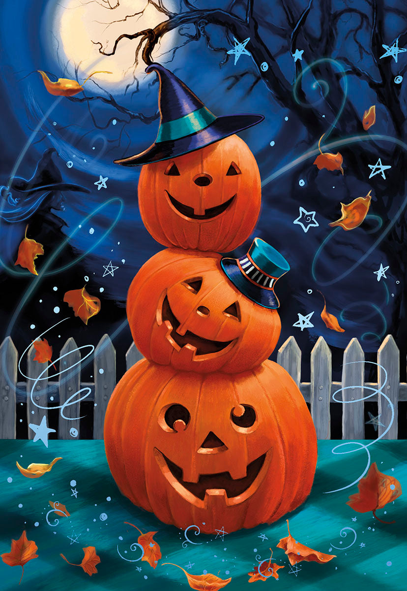 Silly Smiley Jack o Lanterns Halloween Card | Leanin' Tree