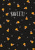 Sweet! Candy Corn with Stars Halloween Card