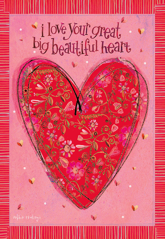 Great Big Beautiful Heart Valentine's Day Card