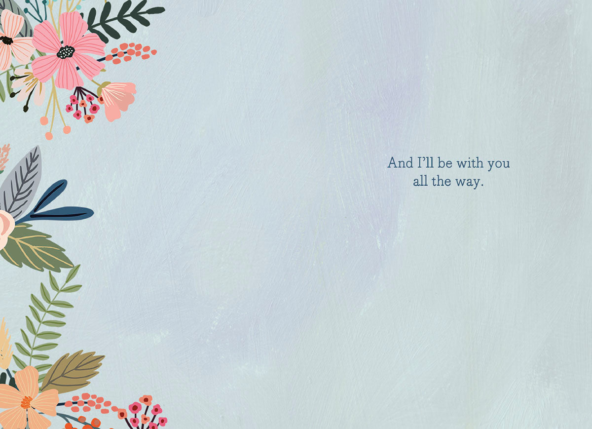 Inside of a Mia Charro 'You Can' card, with a light blue background and a message of unwavering support.