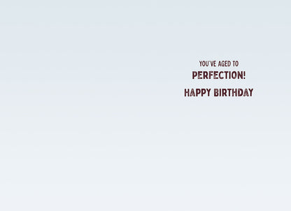 Owl Holding A Glass Of Wine Birthday Card