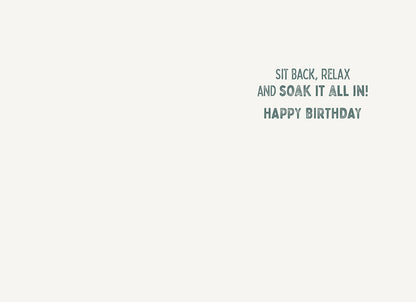 Hedge Hog Sitting In Margarita Birthday Card