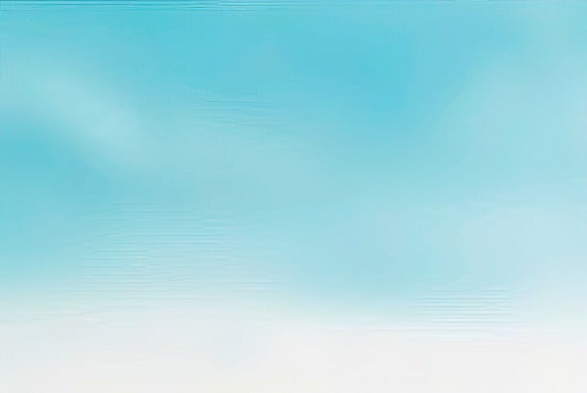 Solid light blue background, likely the inside or back of a greeting card.